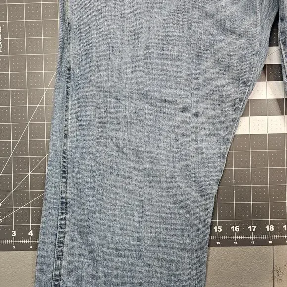 Wrangler Retro Jeans 38x31 Relaxed Boot Cut Cowboy Western Grunge Light Wash - Picture 3 of 14